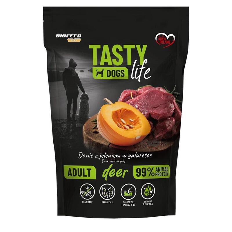 comida-humeda-para-perros-biofeed-tasty-dogs-life-deer-150g