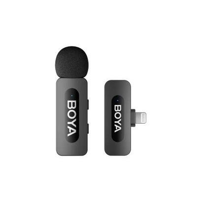 boya-microphone-wireless-by-v1-v20-25ghz-with-1-transmitter-and-1-receiver-lightning-black-eu