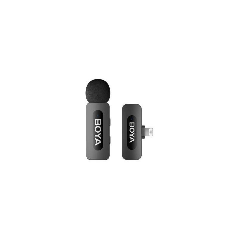 boya-microphone-wireless-by-v1-v20-25ghz-with-1-transmitter-and-1-receiver-lightning-black-eu
