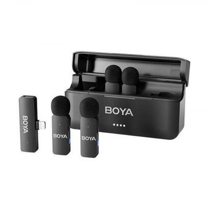 boya-microphone-wireless-by-v4-24ghz-with-4-transmitters-and-1-receiver-lightning-black-eu