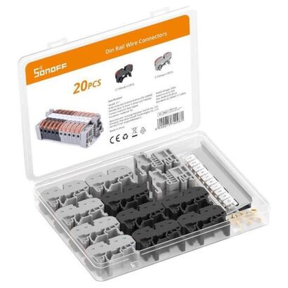 sonoff-211-gris-conector-de-cables-para-carril-din-pack-de-20-unidades