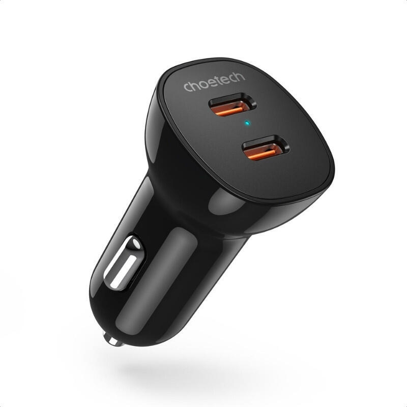 choetech-cargador-de-coche-40w-2xusb-c