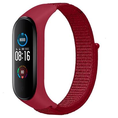 correa-xiaomi-mi-smart-band-6-mi-band-5-amazfit-band-5-nailon-rojo