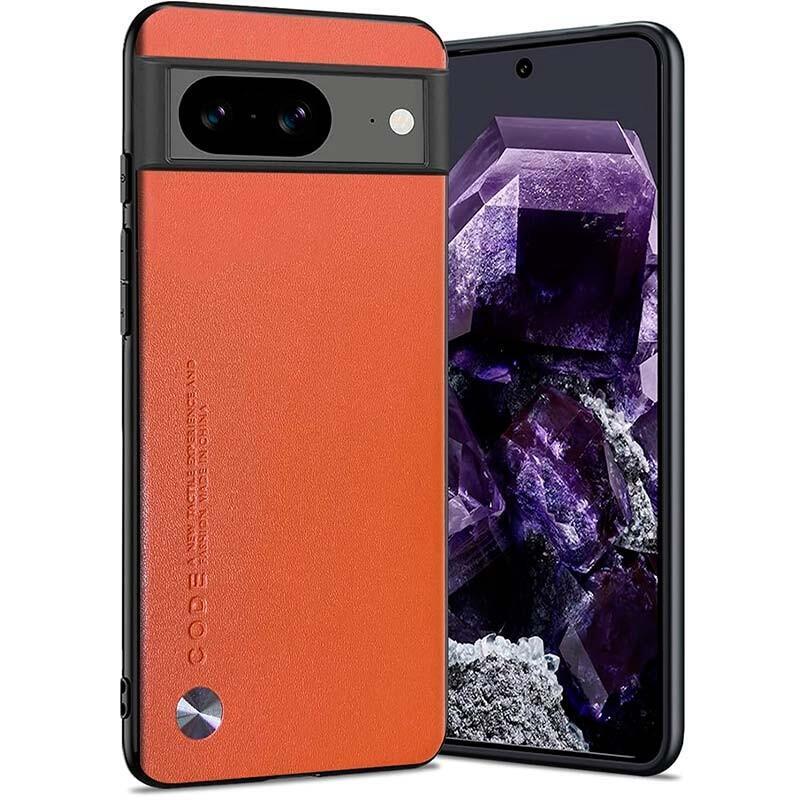funda-de-polipiel-google-pixel-8-luxury-naranja