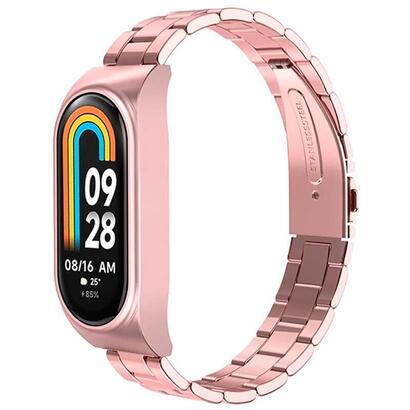 correa-metal-eslabones-xiaomi-mi-smart-band-8-dorado-rosa