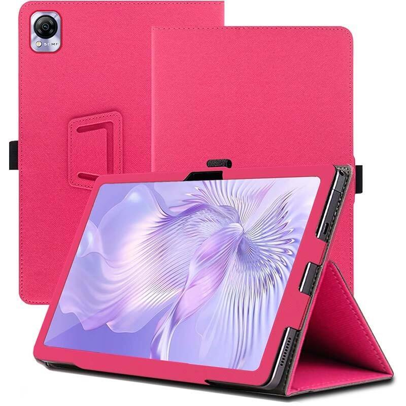 funda-inteligente-de-pu-blackview-mega-1-con-soporte-rosa