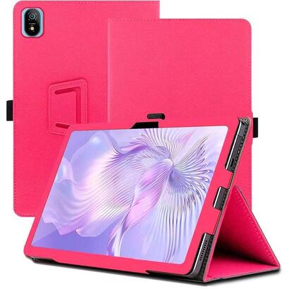 funda-inteligente-de-pu-blackview-tab-18-con-soporte-rosa