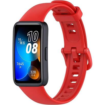 correa-huawei-band-8-band-9-silicona-rojo