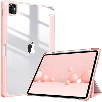 funda-crystal-apple-ipad-pro-2024-11-compatible-rosa