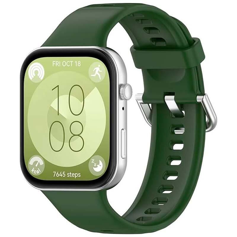 correa-de-silicona-huawei-watch-fit-3-verde-oscuro