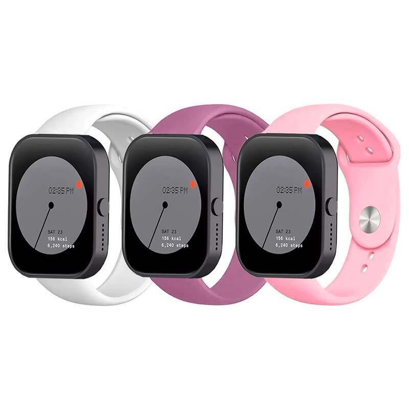 pack-x3-correa-silicona-elgance-para-cmf-by-nothing-watch-pro-22mm-blanco-violeta-y-rosa