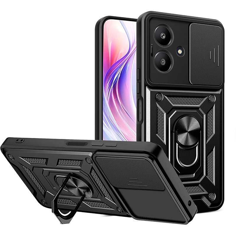 funda-armadura-militar-para-xiaomi-redmi-13c-5g-con-proteccion-de-camara-soporte-metalico-y-anillo-negro