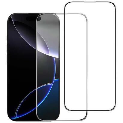pack-x2-protector-de-cristal-templado-iphone-16-pro-63-full-screen-3d