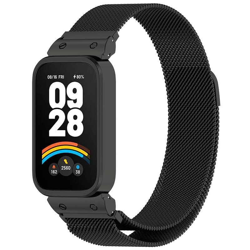 correa-milanesa-magnetica-xiaomi-mi-smart-band-9-active-redmi-smart-band-3-negro