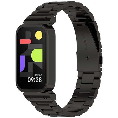 correa-metal-eslabones-xiaomi-mi-smart-band-9-active-redmi-smart-band-3-negro