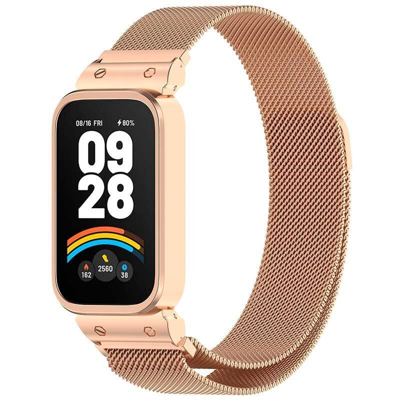 correa-milanesa-magnetica-xiaomi-mi-smart-band-9-active-redmi-smart-band-3-dorado-rosa