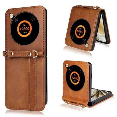 funda-cartera-con-colgante-de-cuero-para-nubia-flip-marron