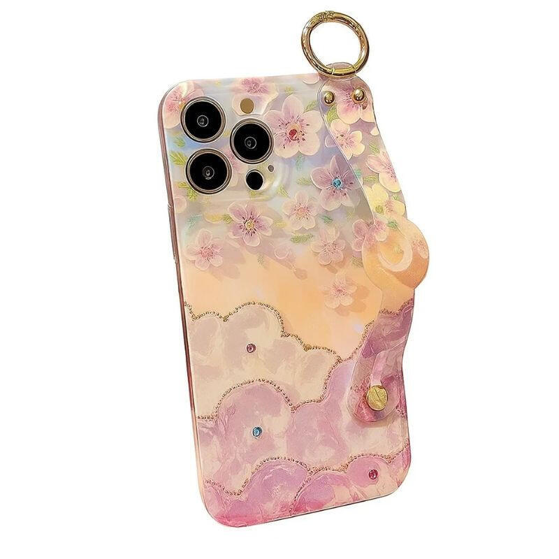 funda-aurora-floral-y-mariposas-con-pulsera-iphone-16