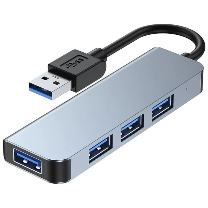 hub-usb-byl-2013u-4-en-1-usb-ausb-30usb-20-gris