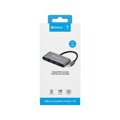 sandberg-usb-c-3xusb-30-hub-pd