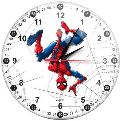 reloj-pared-spiderman-marvel