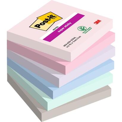 post-it-super-sticky-pack-de-6-blocs-de-90-notas-adhesivas-reposicionables-forma-cuadrada-76x76mm-colores-surtidos