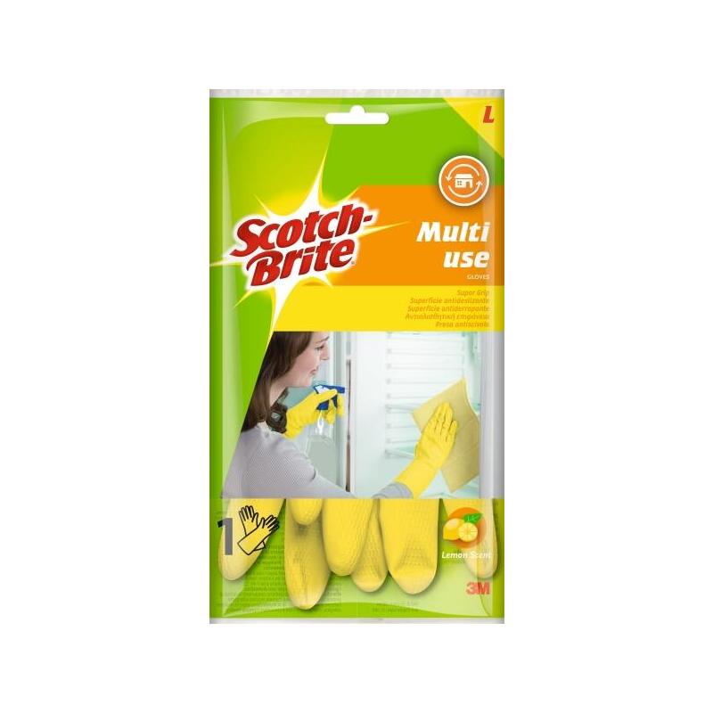 scotch-brite-pack-de-2-guantes-multiuso-talla-l-amarillo