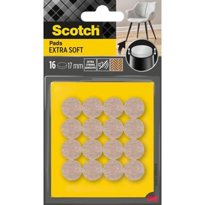 scotch-pack-de-16-almohadillas-de-fieltro-17mm-de-diametro-extrasuaves-beige