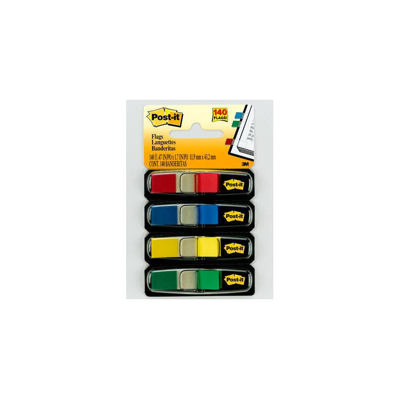 post-it-index-pack-de-4-dispensadores-con-35-marcadores-reposicionables-119-x-432mm-adherencia-firme-para-marcar