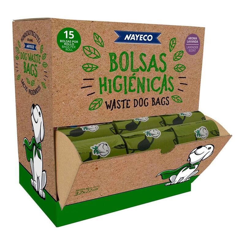 rollo-de-15-bolsas-higienicas-degradables-aroma-lavanda-33-x-22-cm-60-uds-expositor