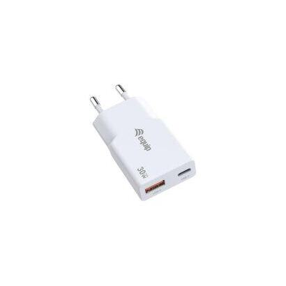 equip-cargador-2port-usb-c-pd30-usb-a-gan-slim-30w-blanco
