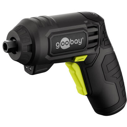 goobay-77817-destornillador-electrico-y-llave-de-impacto-200-rpm-negro-amarillo
