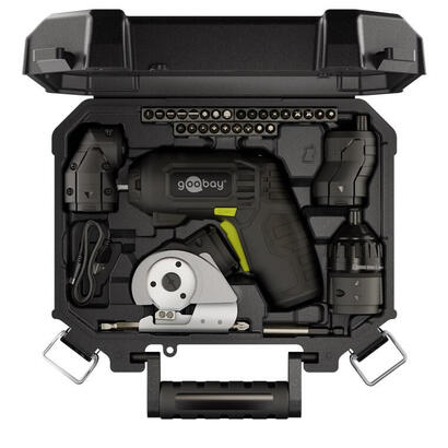 goobay-77817-destornillador-electrico-y-llave-de-impacto-200-rpm-negro-amarillo