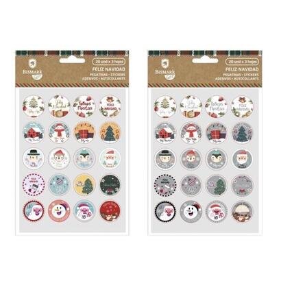 bismark-pack-de-60-pegatinas-navidenas-ideales-para-decorar-regalos