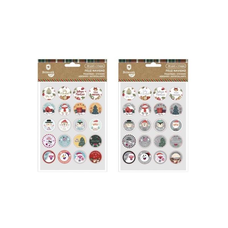 bismark-pack-de-60-pegatinas-navideaas-ideales-para-decorar-regalos