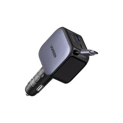 ugreen-90w-2c1a-fast-car-charger-with-retractable-usb-c-cable