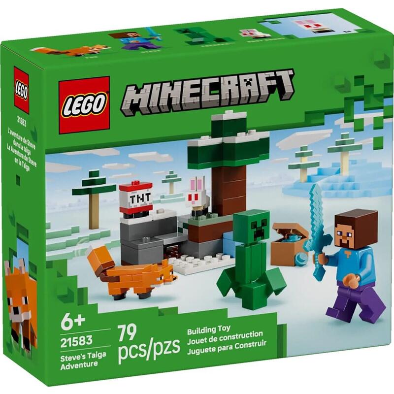 lego-minecraft-21583-la-aventura-de-steve-en-la-taiga