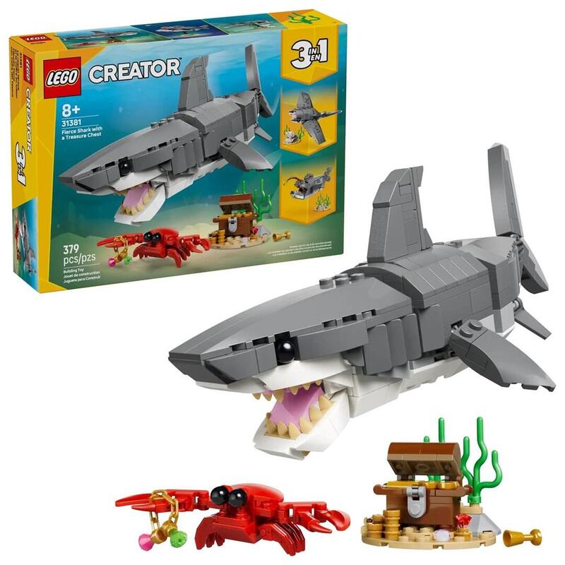 lego-31381-creator-3-in-1-wilder-hai-mit-schatztruhe-31381