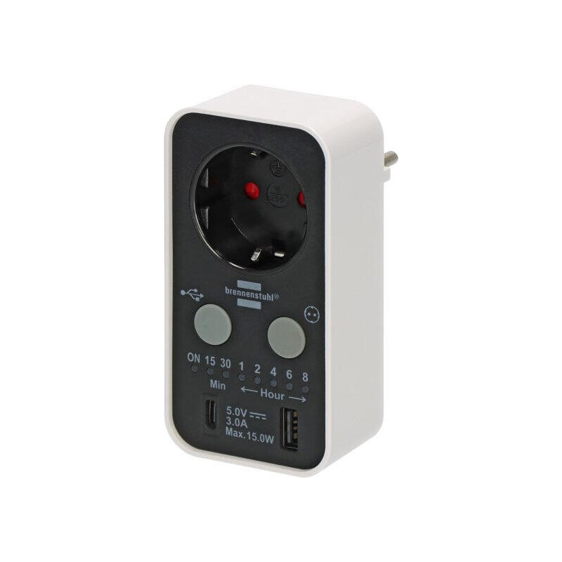 brennenstuhl-countdown-timer-steckdose-con-usb-a-y-usb-c-negroweiss-ip20