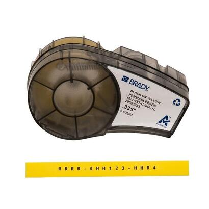 brady-m21-187-c-342-yl-cinta-de-etiquetas-original-termocontractiles-permasleeve-texto-negro-sobre-fondo-amarillo-