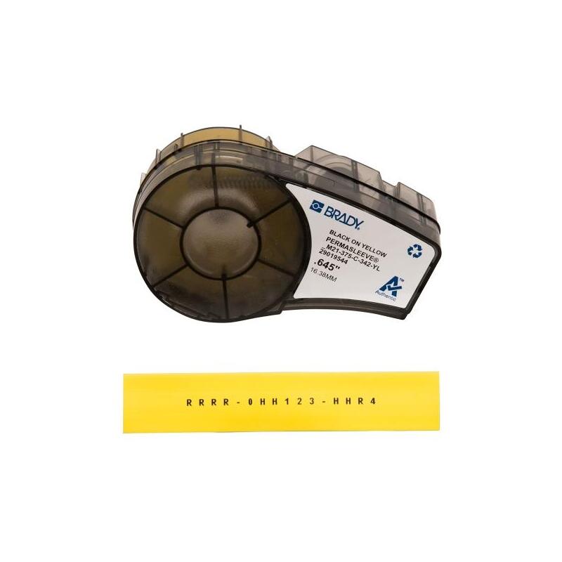 brady-m21-375-c-342-yl-cinta-de-etiquetas-original-termocontractiles-permasleeve-texto-negro-sobre-fondo-amarillo-
