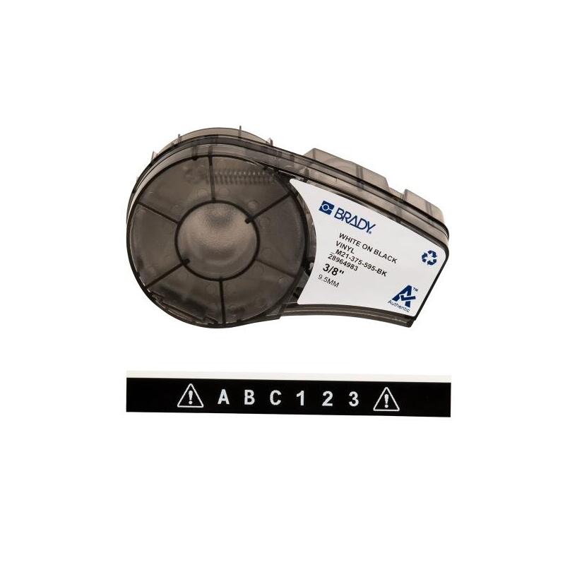 brady-m21-375-595-bk-cinta-de-etiquetas-original-vinilo-texto-blanco-sobre-fondo-negro-ancho-953mm-x-640m