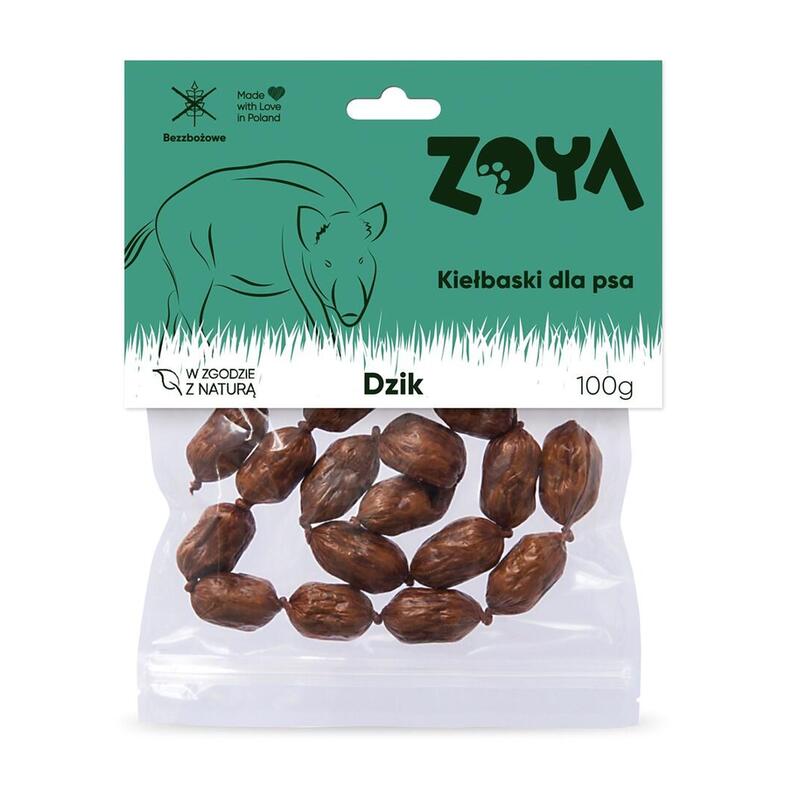 zoya-wild-boar-sausages-premio-para-perros-100g