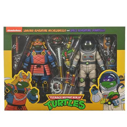 figura-neca-teenage-mutant-ninja-turtles-space-adventure-donatello-samurai-adventure-michelangelo-pack-2-scale-action-18cm
