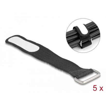 delock-19603-organizador-de-cables-soporte-de-sujecion-de-cables-negro-5-piezas