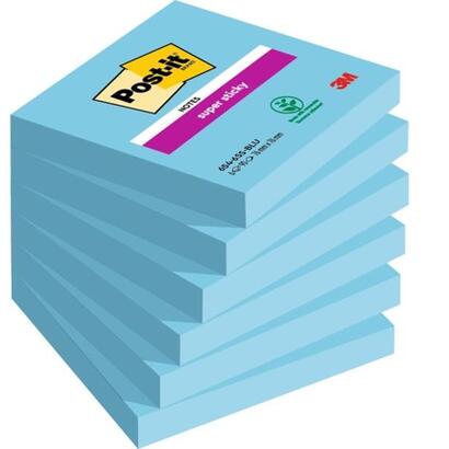 post-it-super-sticky-pack-de-6-blocs-de-90-notas-adhesivas-reposicionables-forma-cuadrada-76x76mm-azul