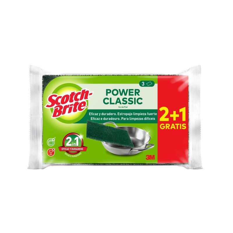 scotch-brite-classic-pack-de-3-estropajos-de-cocina-promocion-2-1-gratis-verde-oscuro