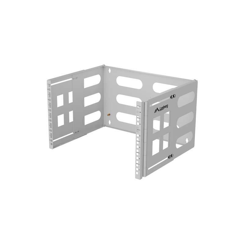 lanberg-folding-bracket-wall-mount-19-6u-497x400-240-grey