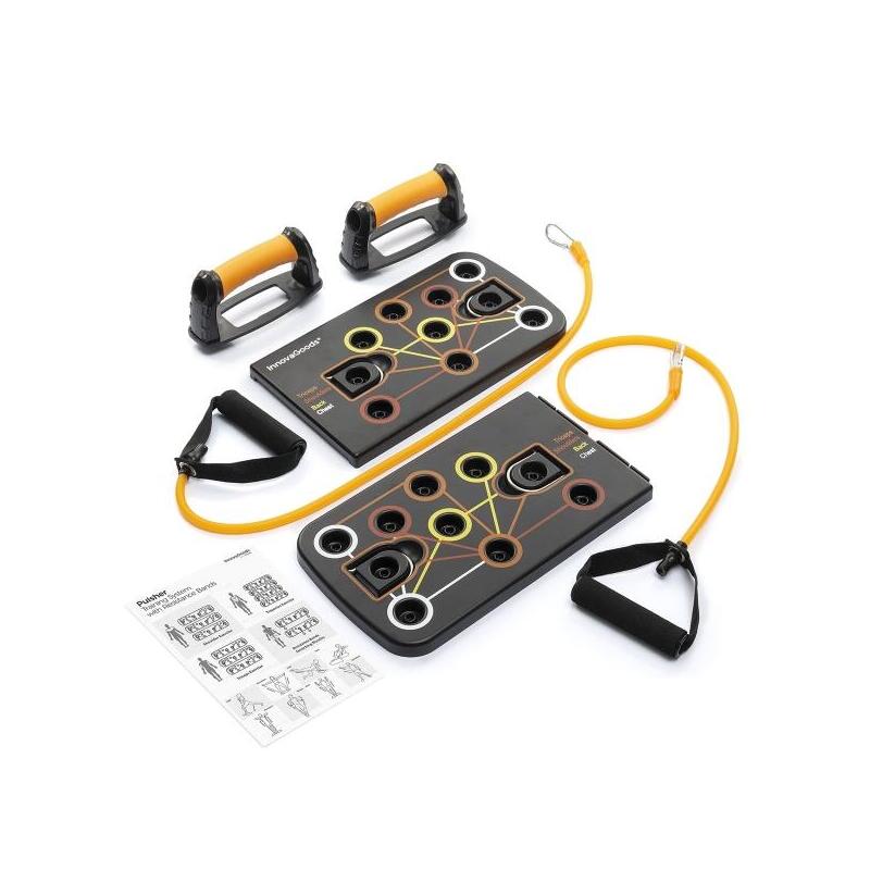 innovagoods-pulsher-set-de-entrenamiento-con-bandas-de-resistencia-guia-de-ejercicios-desmontable-antideslizante
