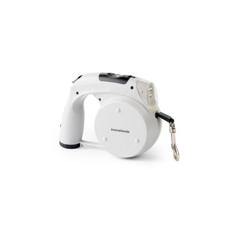 innovagoods-leashic-correa-retractil-6-en-1-luz-led-reloj-compartimento-de-bolsas-y-comida-bebedero-extension